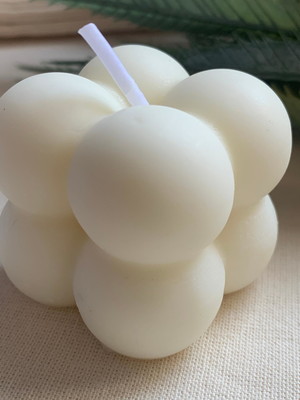 Mini vela bubble decorativa - somente vela
