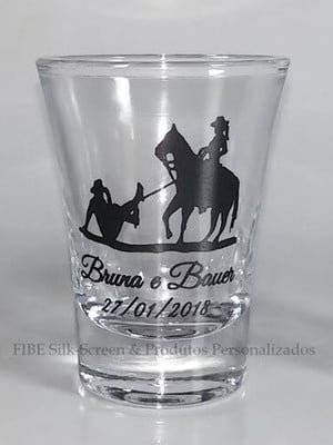 Copo de vidro dose shot personalizado