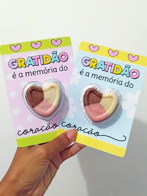 Card com nucita (docinho)- gratidão