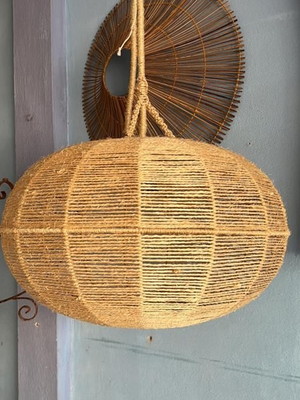 Luminária de sisal