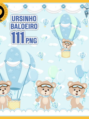Kit digital ursinho baloeiro