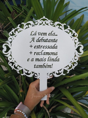 Placa com cabo vazada personalizada