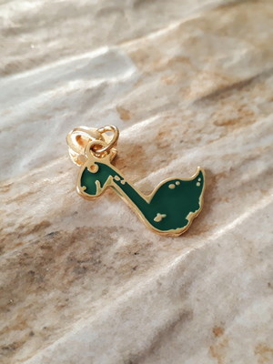 Kt cursor número 5 dourado - dinossauro verde