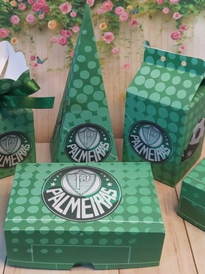 Kit festa 30 caixas futebol palmeira verdão palestra italia