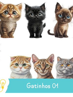 Kit digital - gatinhos [compre 1 leve 2]