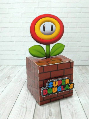 Super mario 20 caixas cubo tijolinho personalizadas