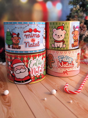 Tubolata (7x10) com 6 chocolates - natal