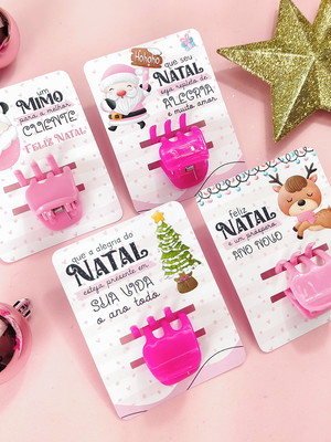 Card com presilha- natal