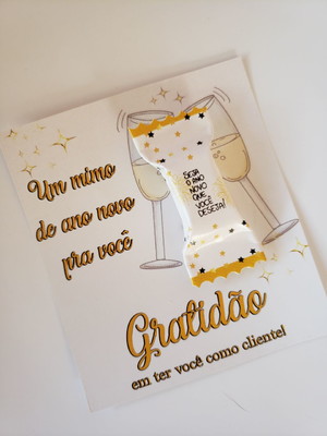 Card com bis- ano novo