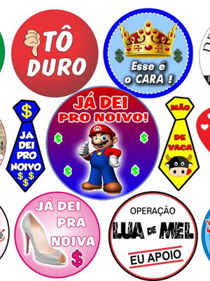 Kit 140 adesivos hora da gravata sapato casamento