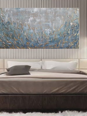Tela decorativa pintura abstrata 80x160cm