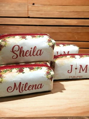Necessaire box casamento lembrancinha personalizada