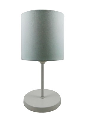 Abajur para quarto clean redondo branco