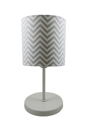 Abajur para quarto clean redondo chevron
