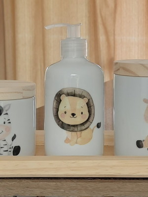 Kit higiene bebê 4 peças safari