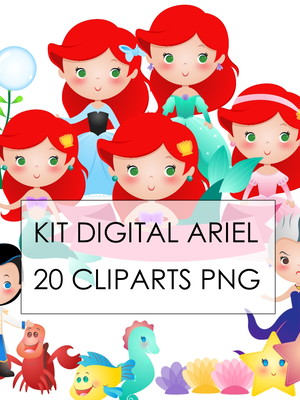Kit digital ariel cute