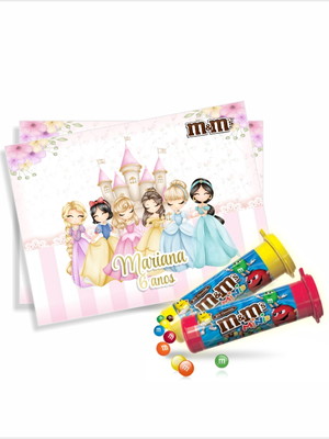 Rótulo m&ms princesas
