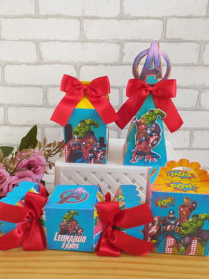 Pegue e monte - personalizado tema vingadores