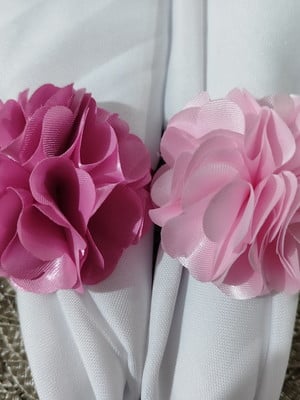 Porta guardanapo casamento rosa