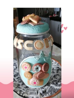 Pote bolacha em biscuit