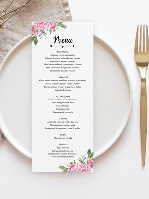 Menu | mesas convidados