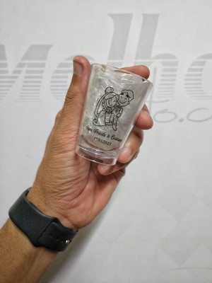 100 copos de shot acrílico 70ml - personalizados