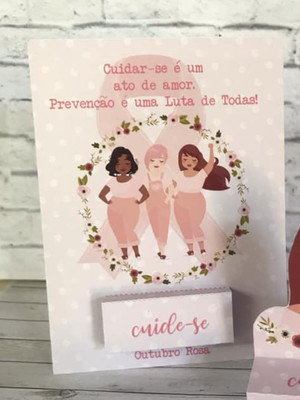 Card com bis- outubro rosa