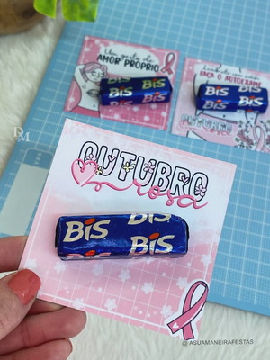 Card com bis- outubro rosa