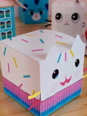 Caixa cakey mágica a casa mágica da gabby