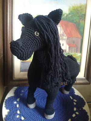 Cavalo realista amigurumi