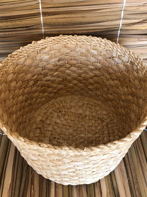 Kit vaso cachepô m e g decoração palha