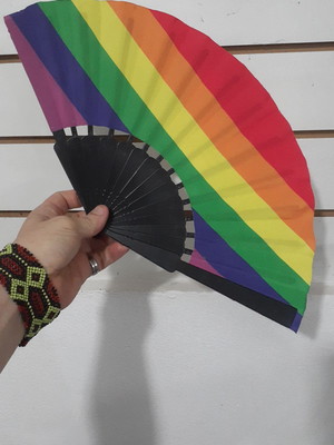 20 leques em tecido personalizado dance42 tamanho médio