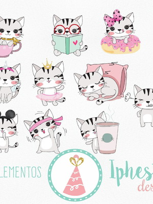 Kit digital - gatinho (pague 1 e leve 3)