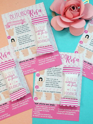 Card com bis- outubro rosa