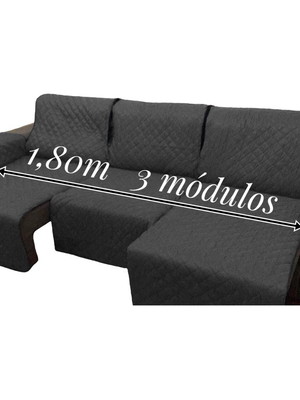 Protetor de sofa assento 1,80 3 mod com fixador e forrado