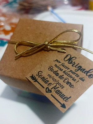 Tag papel kraft - 01 kit com 100 unidades