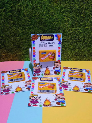 Card com paçoca- festa junina