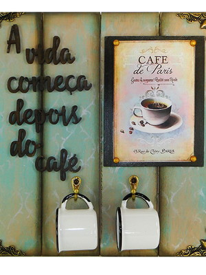 Placa a vida começa depois do café