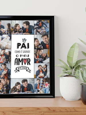 Quadro dia dos pais personalizado