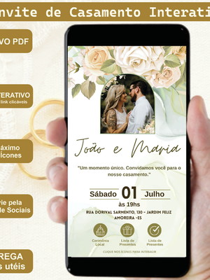 Convite virtual de casamento interativo 02