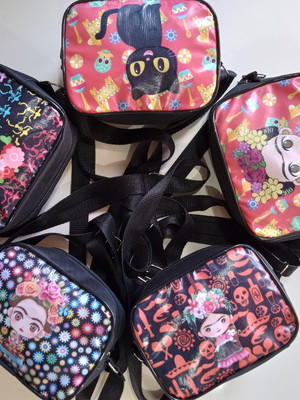 Coleção de bolsas personalizadas frida kahlo