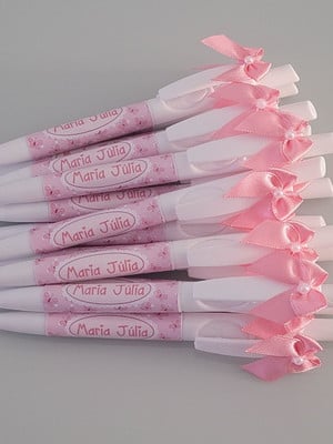 Caneta personalizada com laço