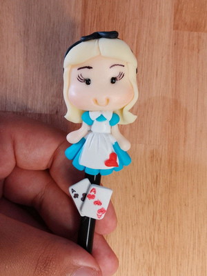 Lápis personalizado com biscuit