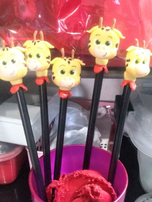 Lápis personalizado com biscuit