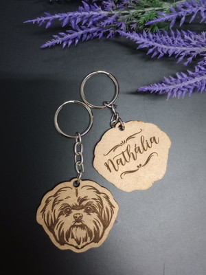 Chaveiro mdf - corte e personalização à laser