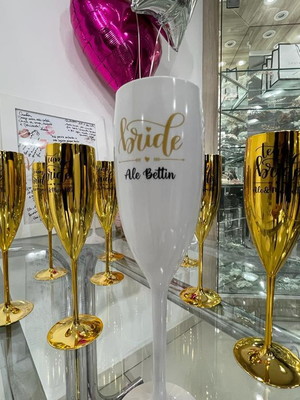 Kit taças metalizadas despedida de solteira
