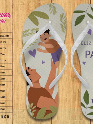 Chinelo personalizado dia dos pais