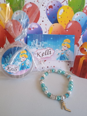 Lembrancinha pulseira da cinderela