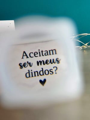 Lembrancinha monóculo com frase ou foto convite padrinho