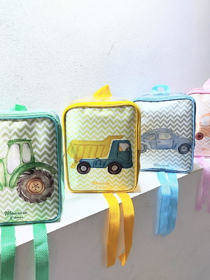 Mochila personalizada carros ônibus caminhões